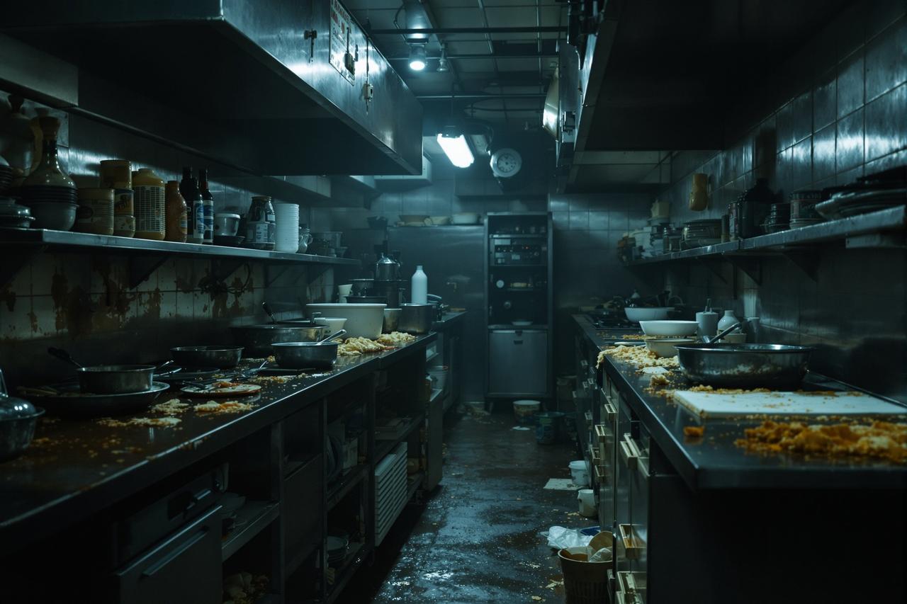 暗网91今日热点 - 某餐饮连锁品牌后厨卫生触目惊心，暗网91暗访视频曝光